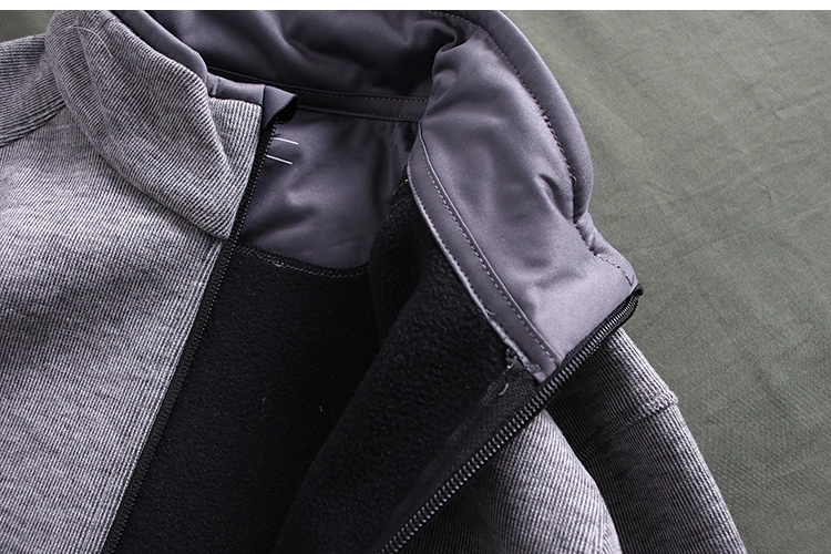 Men Antunm Knit Zipper Sweatshirt Fashion Casual Coat for Outdoor Sport