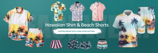 La aduana caliente de la venta del verano 2023 imprimió la camisa hawaiana cómoda baja de la playa del verano de MOQ