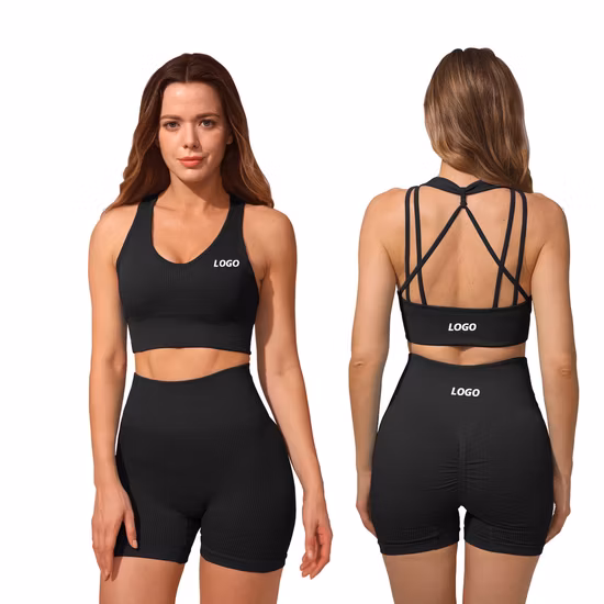 Ropa respirable de la aptitud del entrenamiento de moda de la ropa privada del gimnasio de la marca que corre la yoga de encargo Dri
